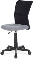 Kancelářská židle, šedá mesh, plastový kříž, síťovina černá KA-2325 GREY